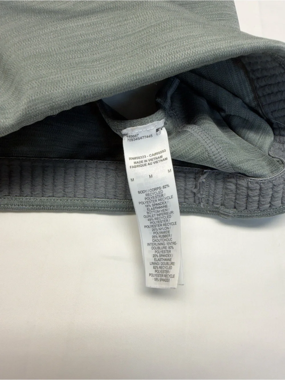 Nike Heathered Charcoal Racerback Sports Bra
